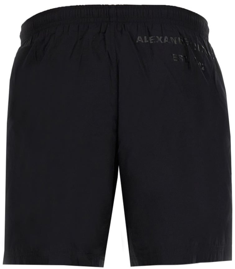 Alexander McQueen Graffiti Logo Swimsuit Zwart