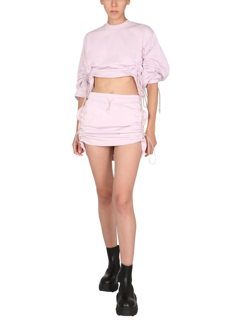 Alexander McQueen "Drawcord" Skirt Paars