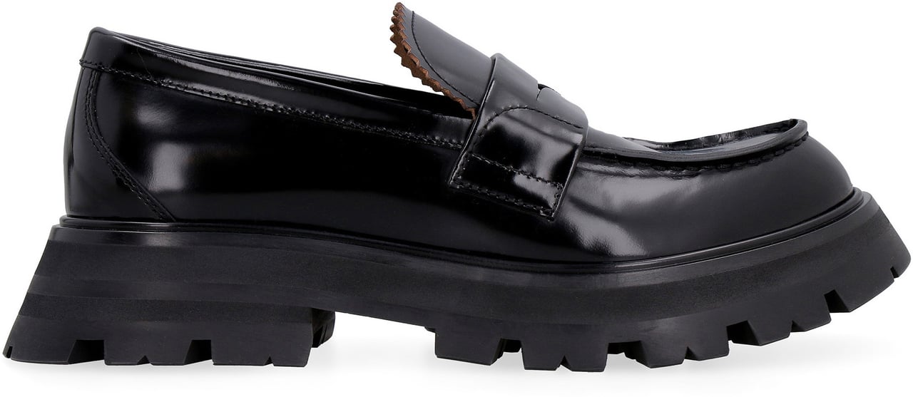 Alexander McQueen Wander leather loafers Zwart