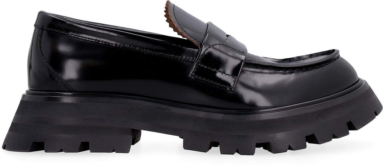Alexander McQueen Wander leather loafers Zwart