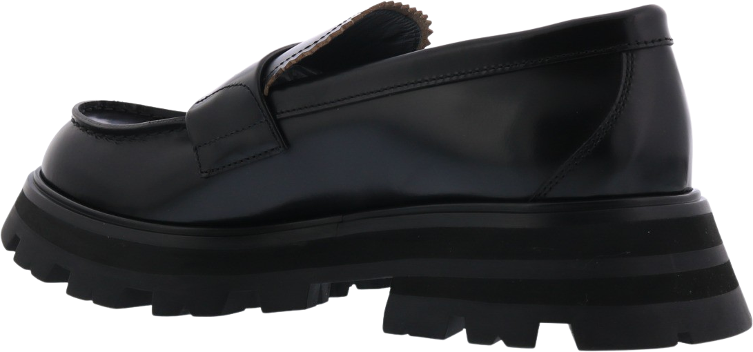 Alexander McQueen Dames Shoe Leathe.S.Rubbe. Shiny Liq Zwart