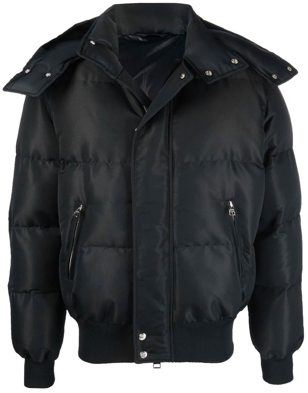 Alexander McQueen Alexander Mcqueen Wool Blend Padded Bomber Zwart