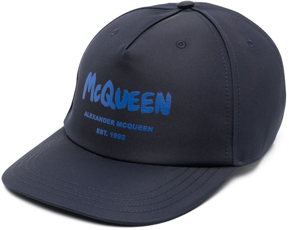 Alexander McQueen Hats Blue Blauw