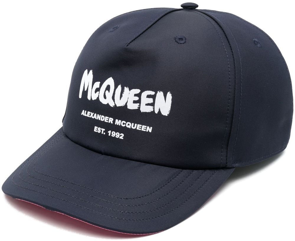 Alexander McQueen Hats Blue Blauw