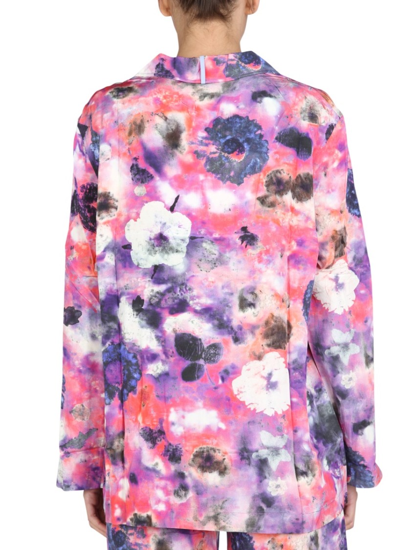 Alexander McQueen Abstract Floral Pattern Relaxed Fit Shirt Roze