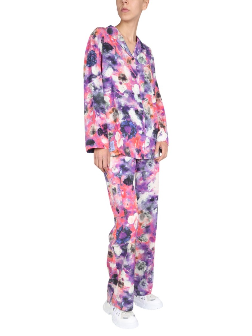 Alexander McQueen Abstract Floral Pattern Relaxed Fit Shirt Roze