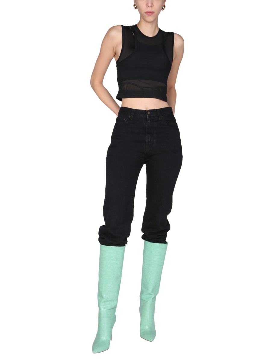 Alexander McQueen "Panelled Sport" Top Zwart
