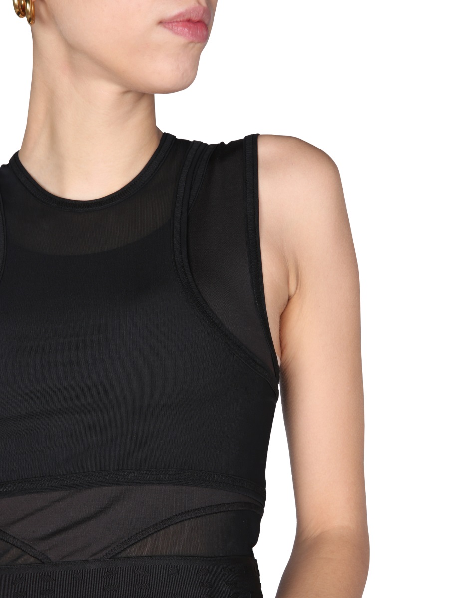 Alexander McQueen "Panelled Sport" Top Zwart
