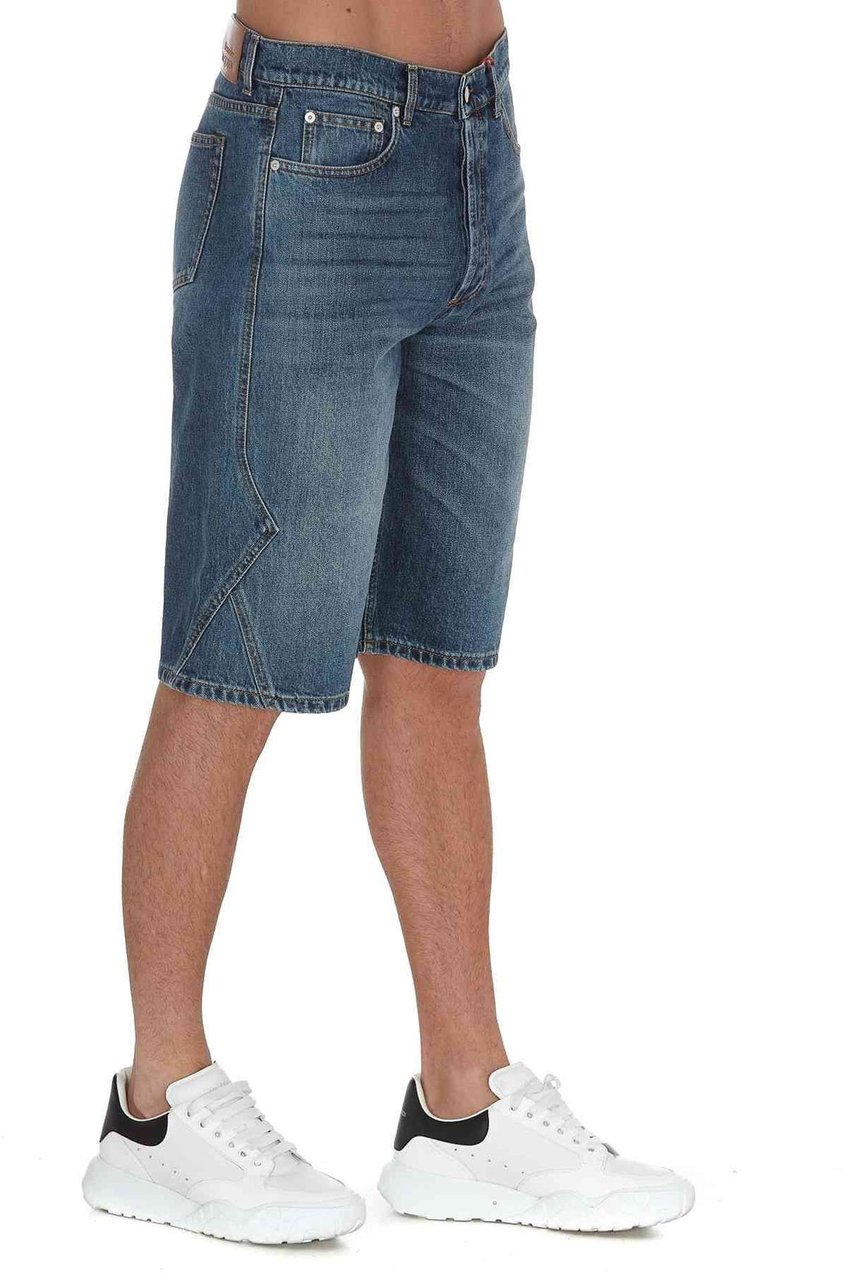 Alexander McQueen Alexander McQueen Denim Shorts Blauw