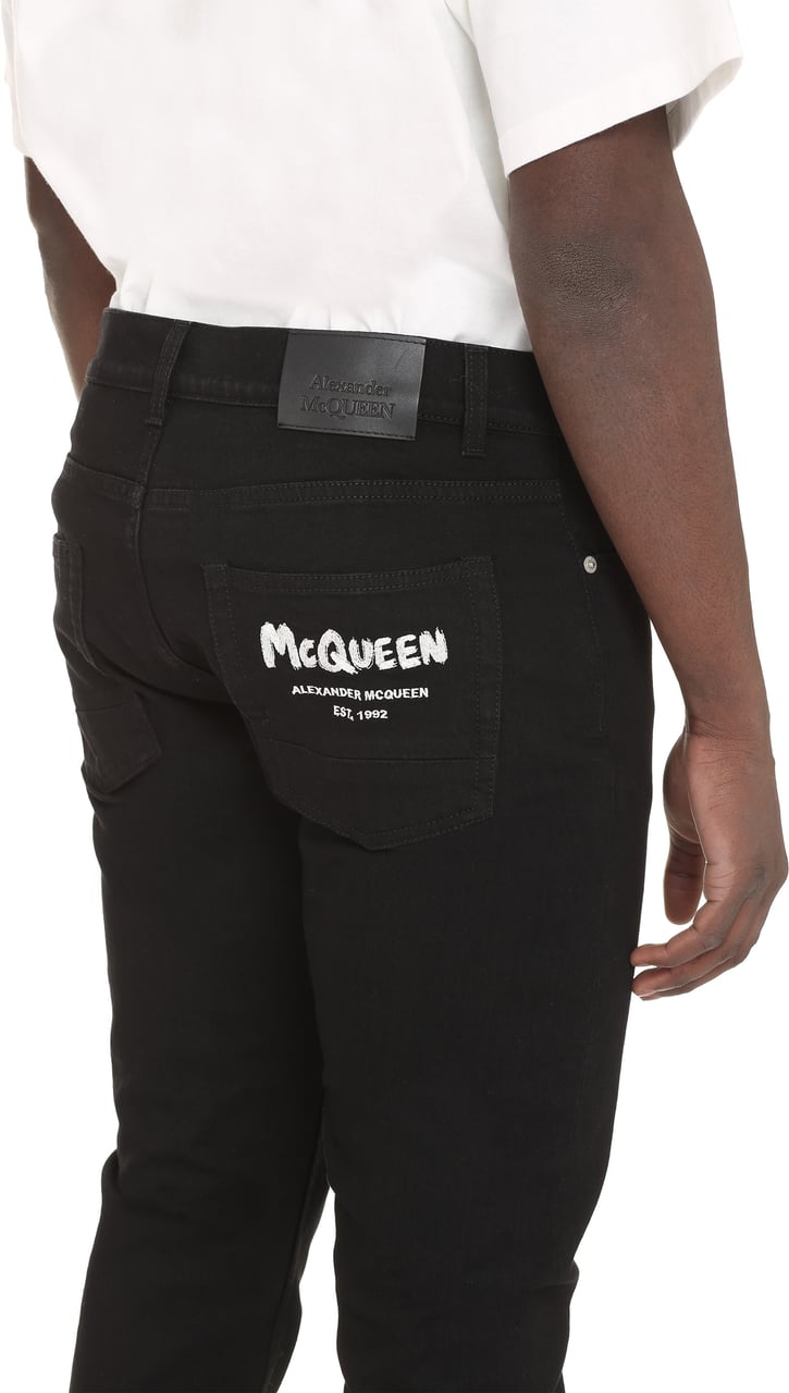 Alexander McQueen Slim fit jeans Zwart