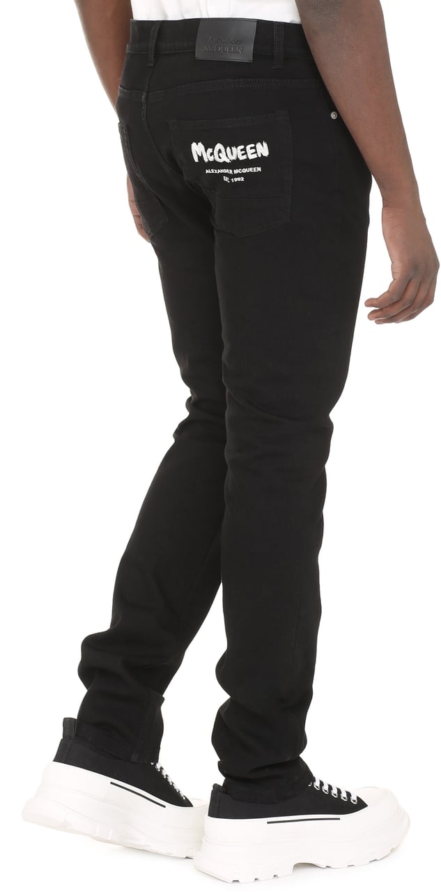 Alexander McQueen Slim fit jeans Zwart