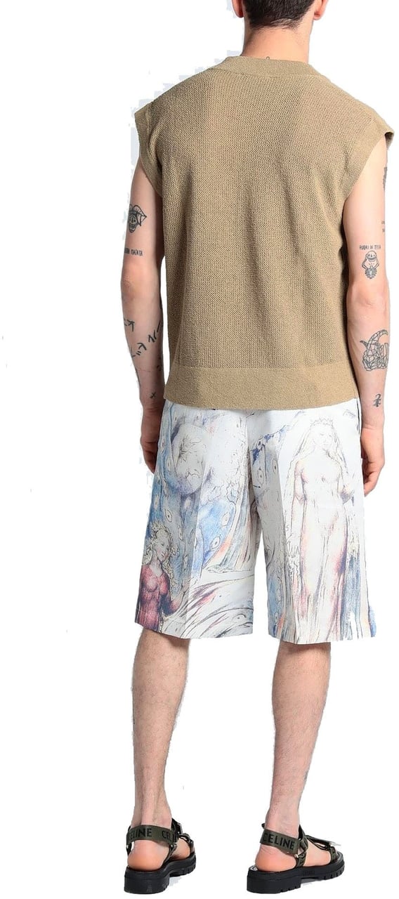 Alexander McQueen Alexander McQueen William Blake Dante Shorts Beige