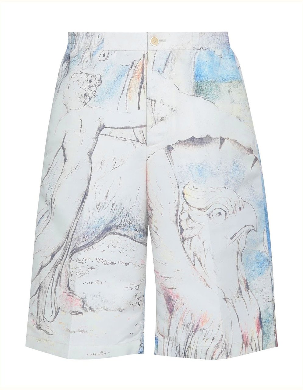Alexander McQueen Alexander McQueen William Blake Dante Shorts Beige