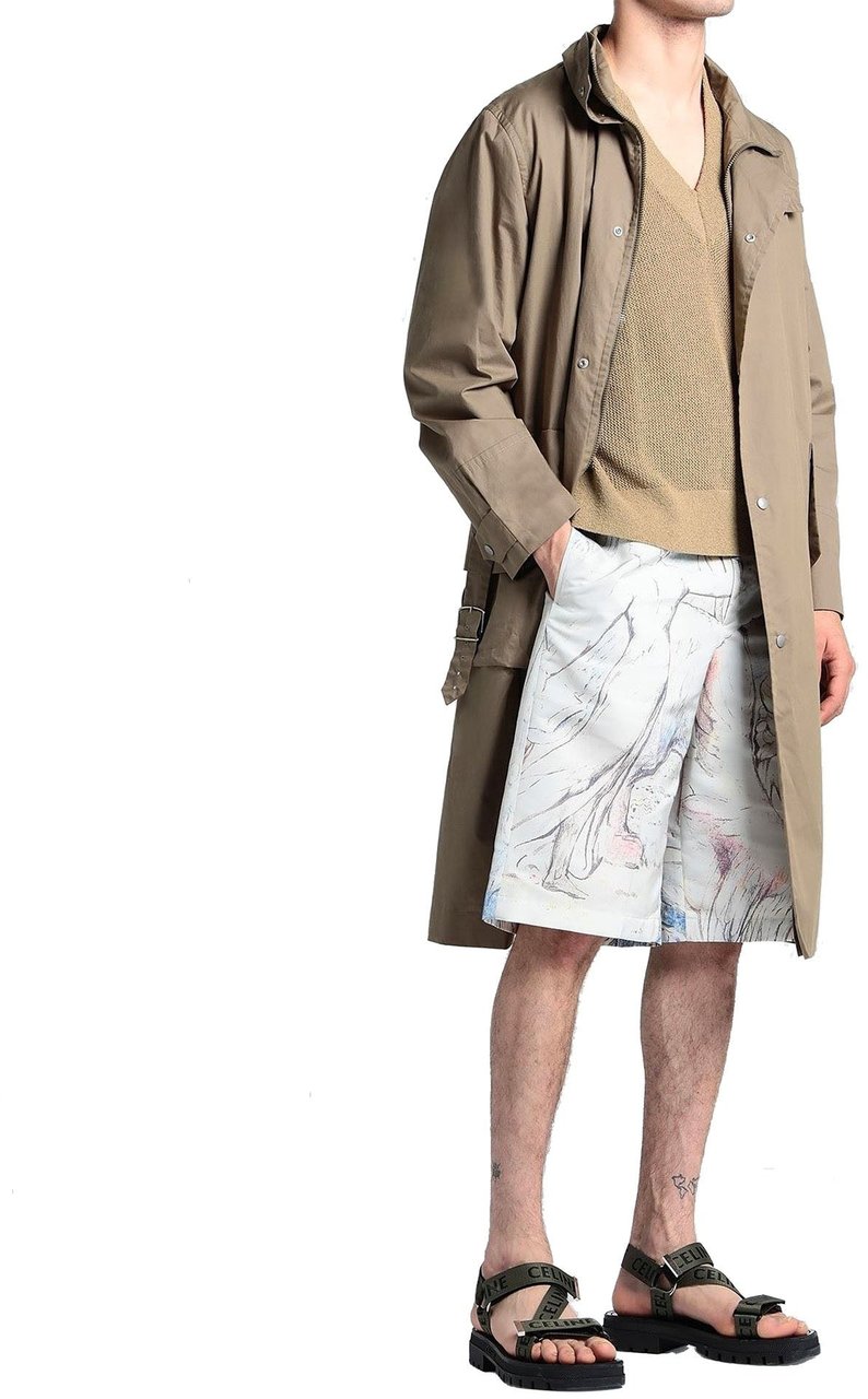 Alexander McQueen Alexander McQueen William Blake Dante Shorts Beige