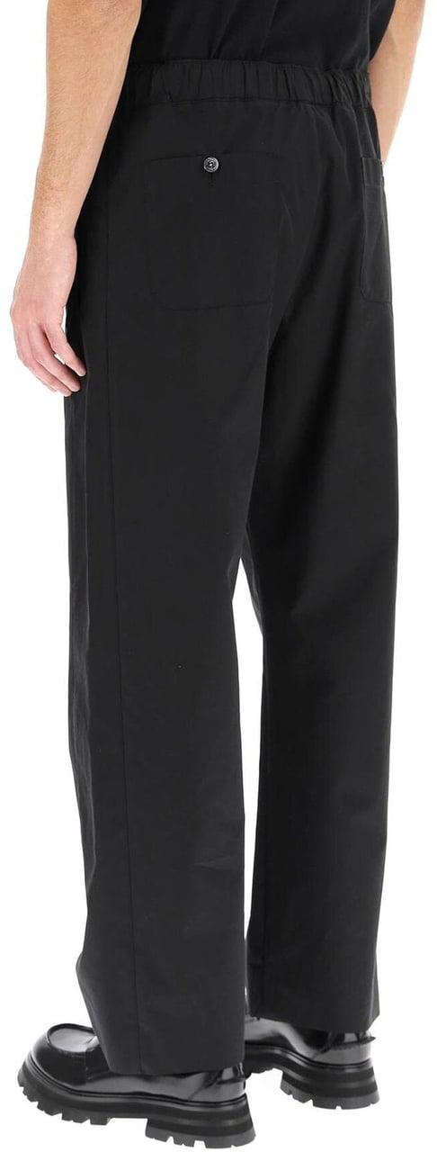 Alexander Mcqueen Cotton Trousers Zwart