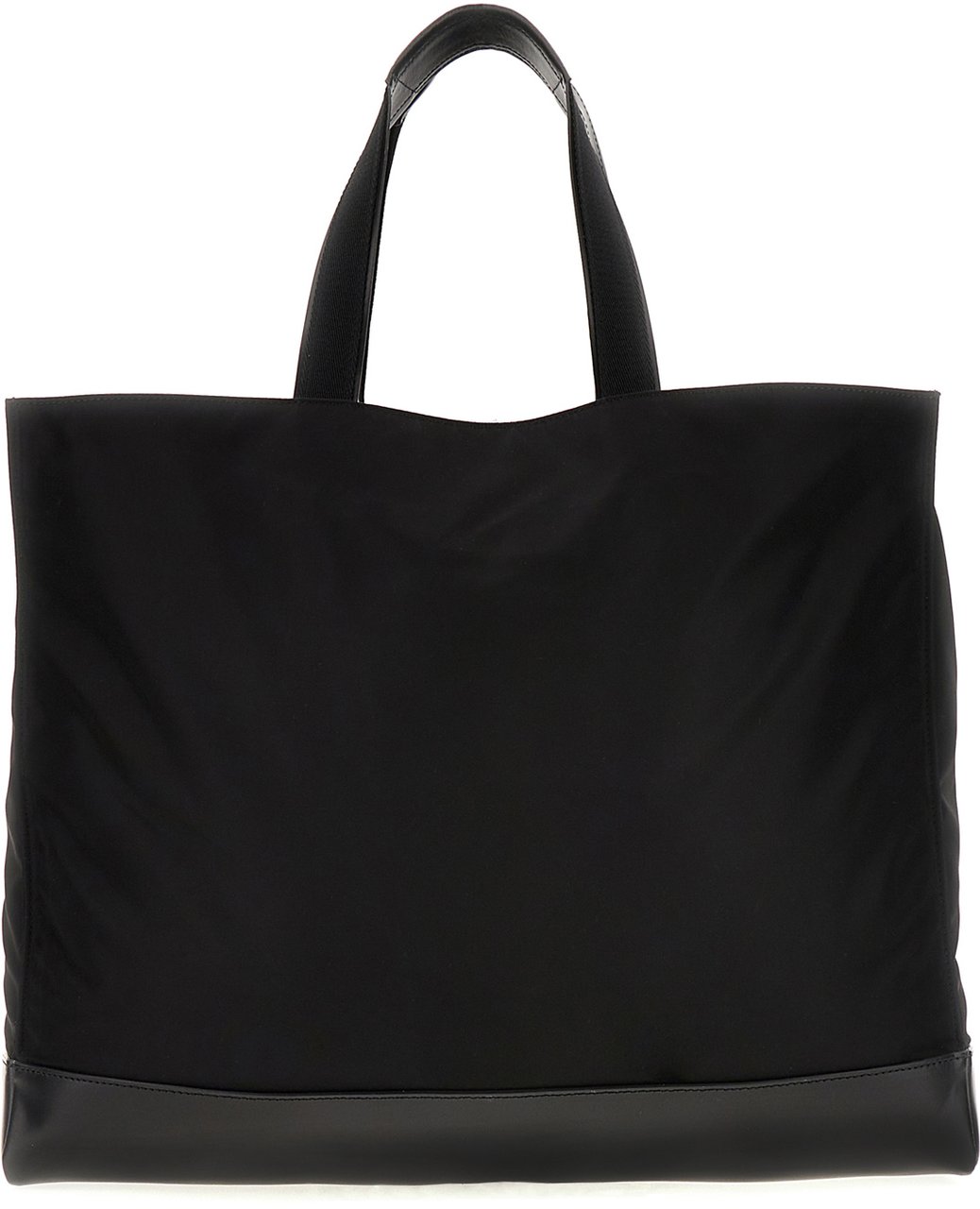 Alexander McQueen Alexander McQueen Black polyester shopping bag Zwart