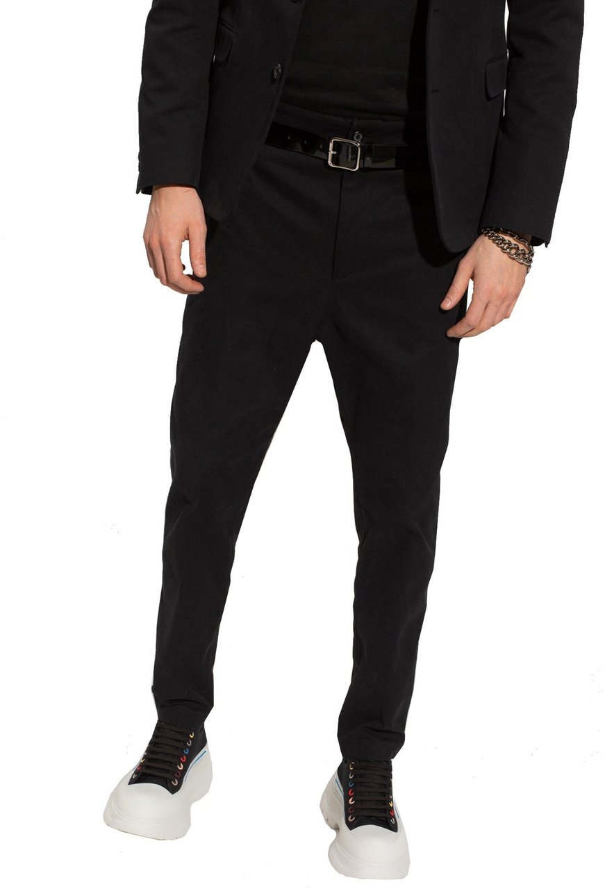 Alexander McQueen Alexander Mcqueen Pleat-Front Trousers Zwart