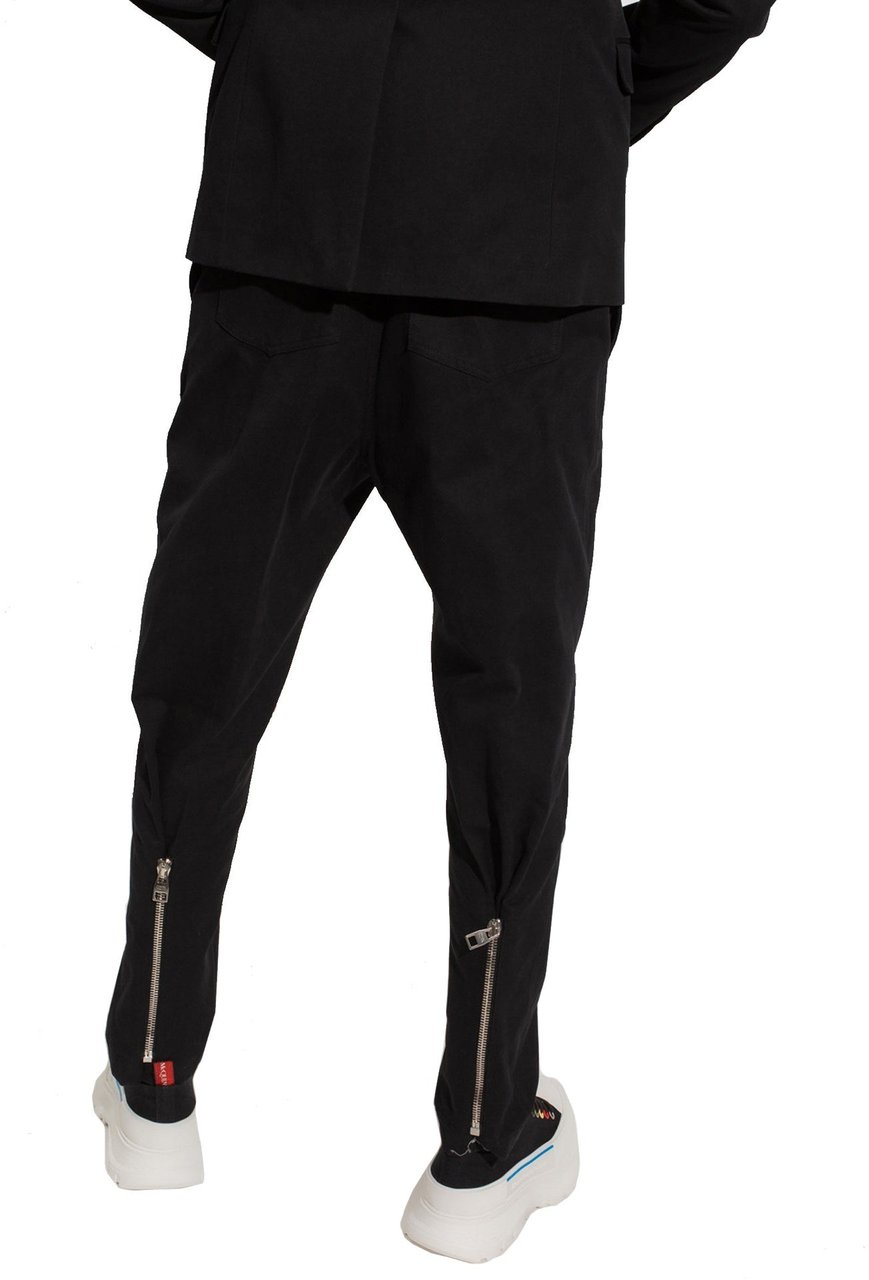 Alexander McQueen Alexander Mcqueen Pleat-Front Trousers Zwart