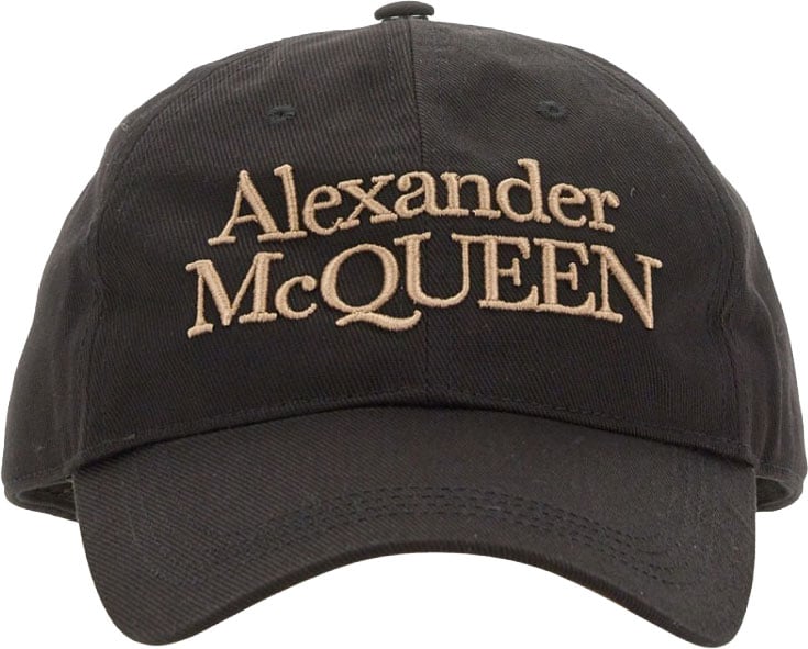Alexander McQueen Baseball Cap Zwart