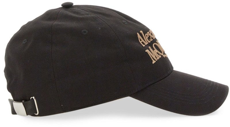 Alexander McQueen Baseball Cap Zwart
