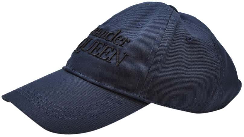 Alexander McQueen Hat Blue Blauw