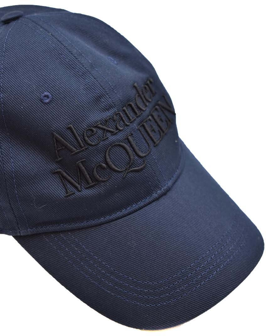 Alexander McQueen Hat Blue Blauw
