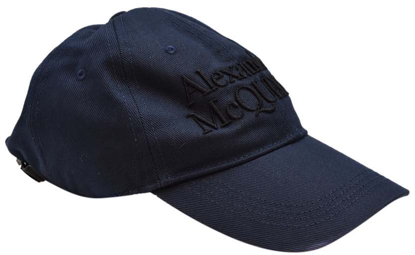 Alexander McQueen Hat Blue Blauw