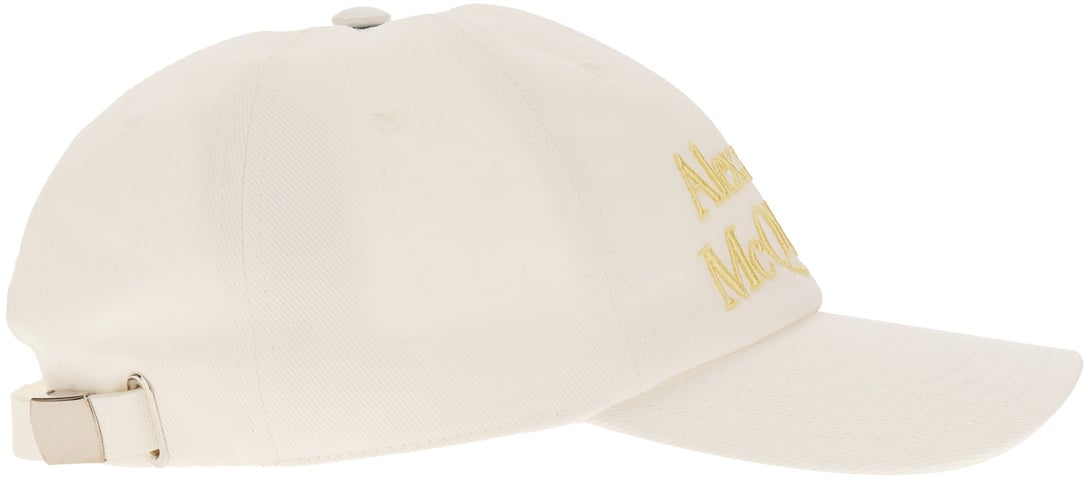 Alexander McQueen Alexander McQueen White cotton baseball cap Wit