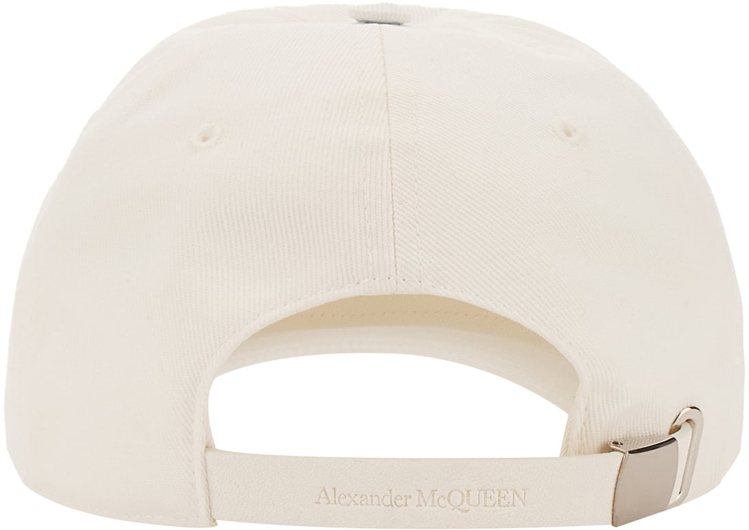 Alexander McQueen Alexander McQueen White cotton baseball cap Wit