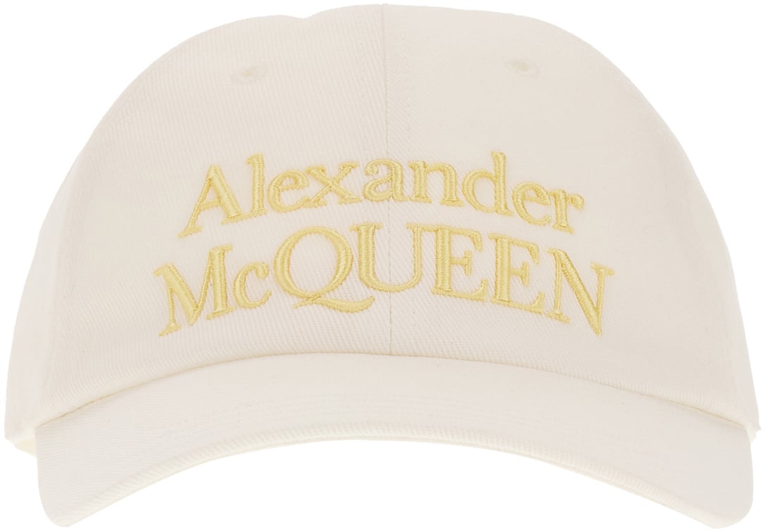 Alexander McQueen Alexander McQueen White cotton baseball cap Wit