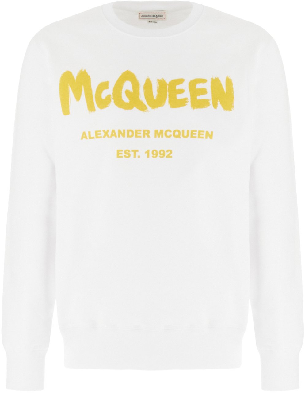 Alexander McQueen Alexander McQueen White cotton sweatshirt Wit