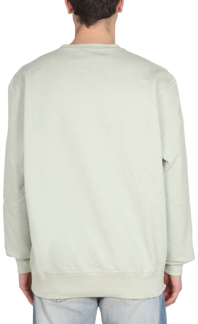Alexander McQueen Sweatshirt With Logo Embroidery Groen