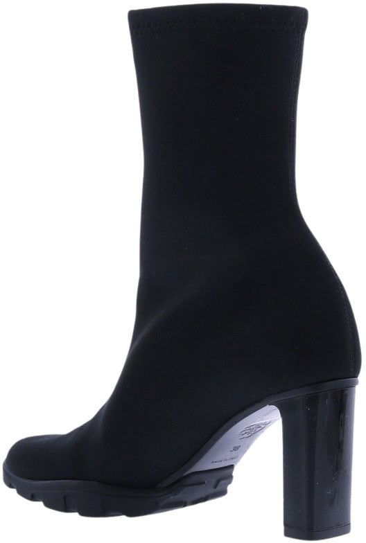 Alexander McQueen Dames High Boot Scuba Zwart Zwart