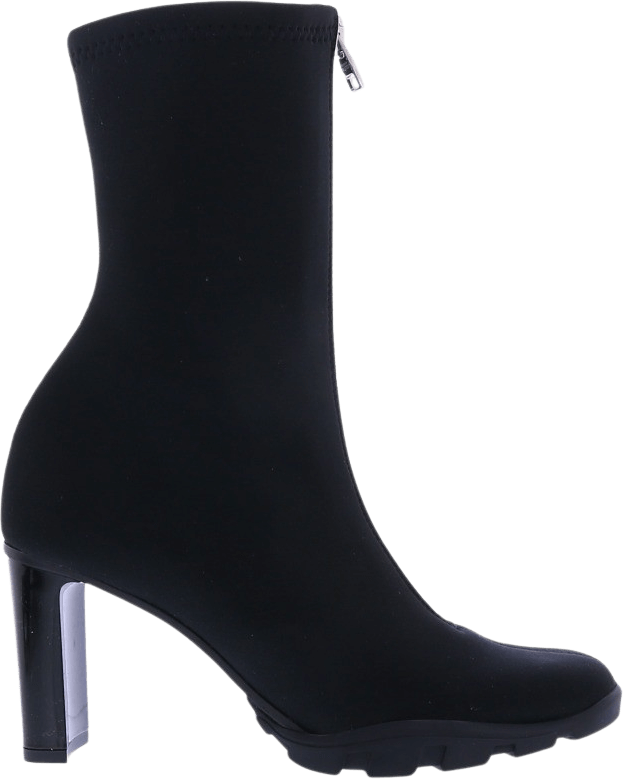 Alexander McQueen Dames High Boot Scuba Zwart Zwart