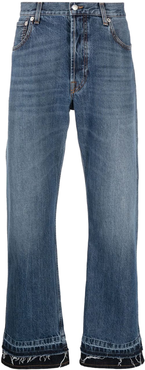 Alexander McQueen Jeans Blue Blauw