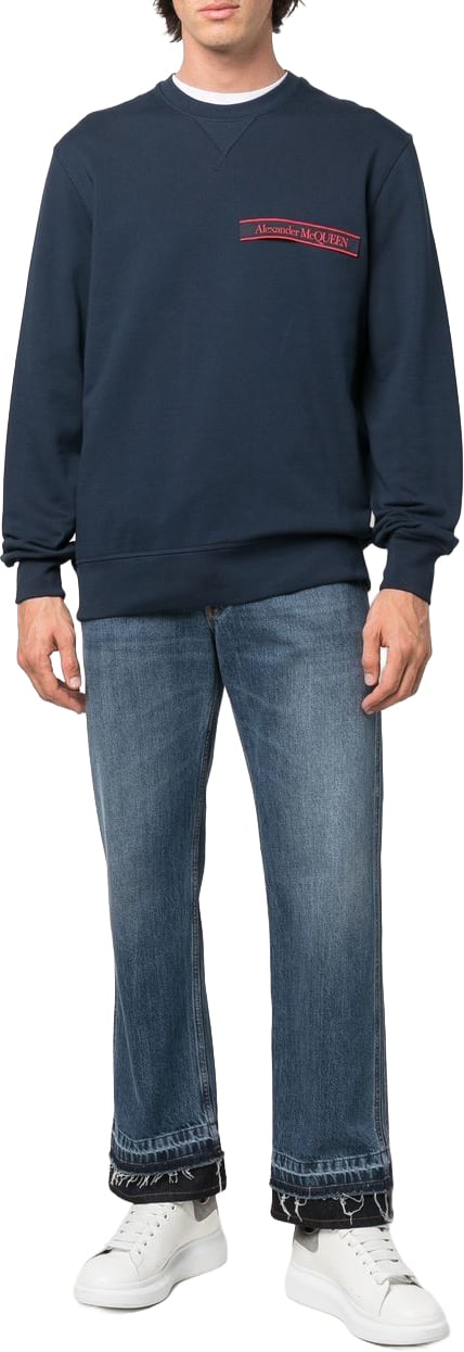 Alexander McQueen Jeans Navy Blauw