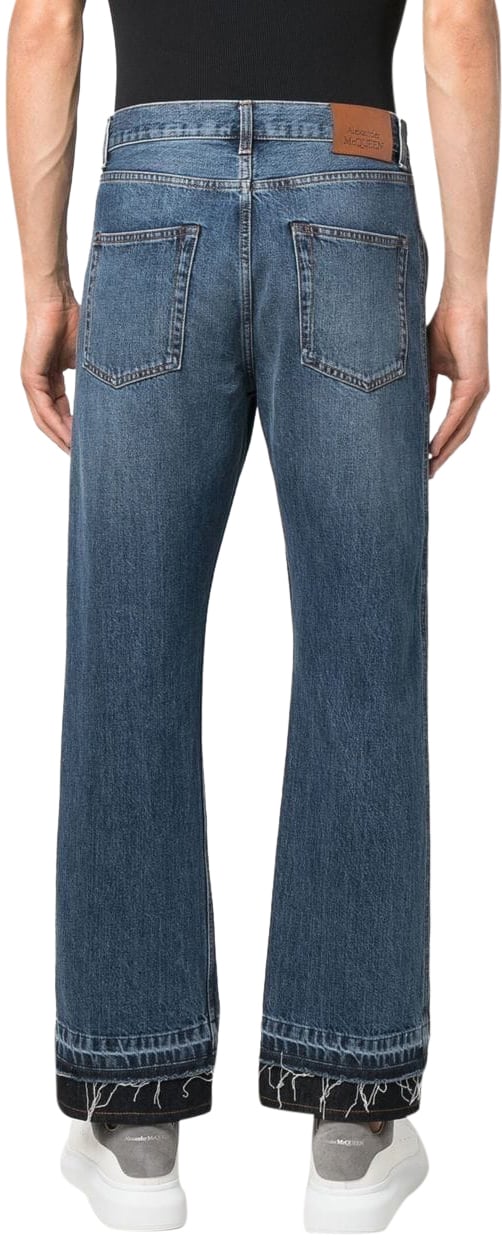 Alexander McQueen Jeans Blue Blauw