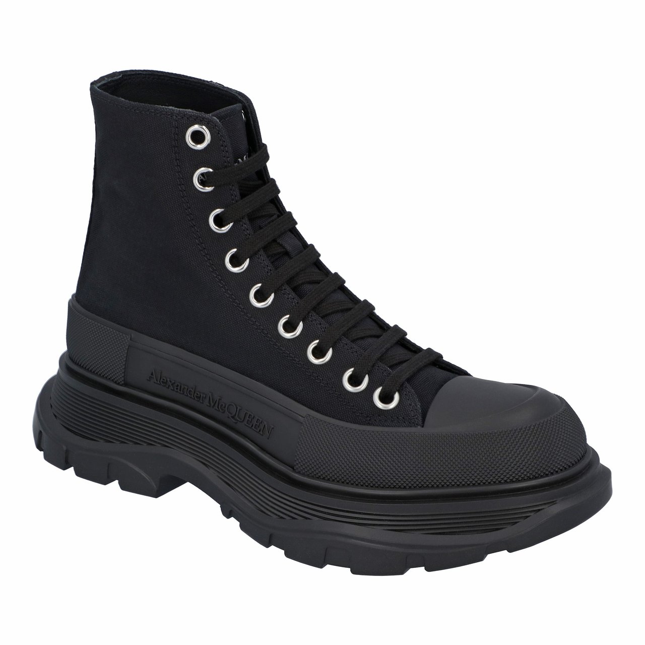 Alexander McQueen Tread Slick Boot In Black Zwart