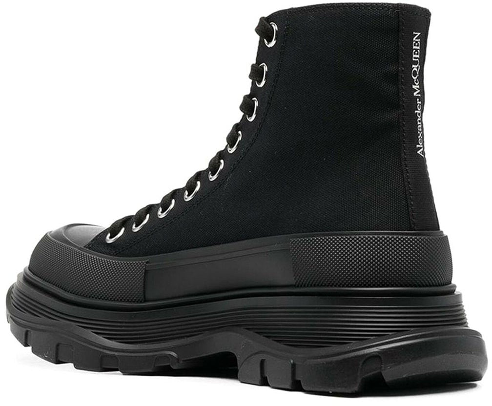 Alexander McQueen Alexander McQueen Tread Slick High-Top Sneakers Zwart