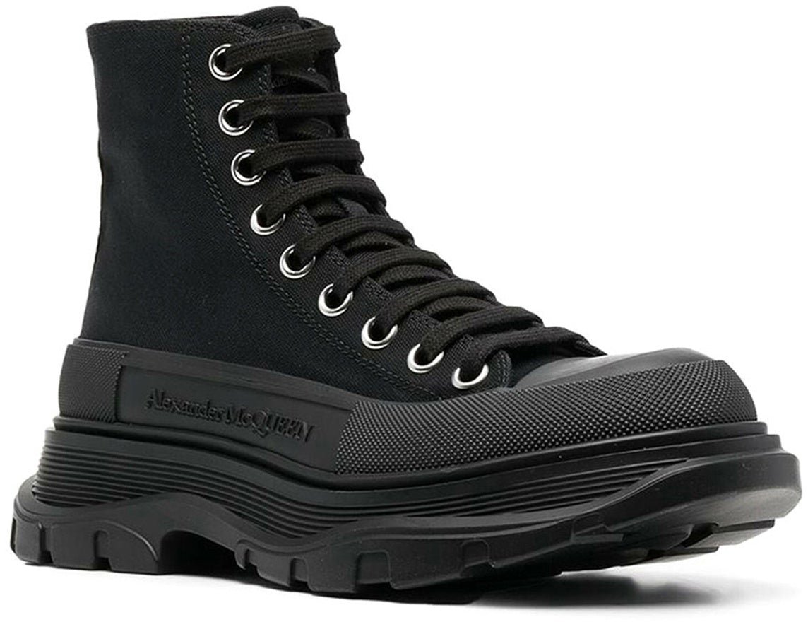 Alexander McQueen Alexander McQueen Tread Slick High-Top Sneakers Zwart