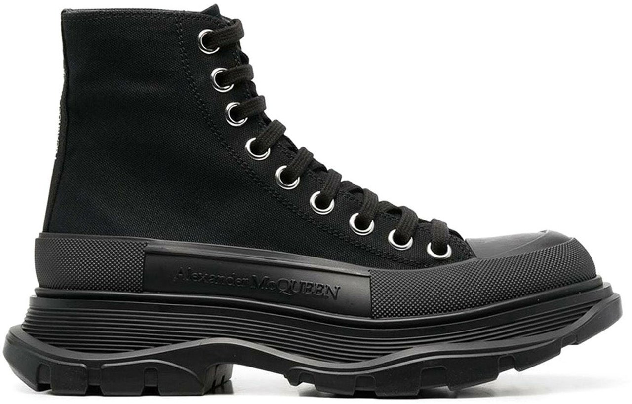 Alexander McQueen Alexander McQueen Tread Slick High-Top Sneakers Zwart