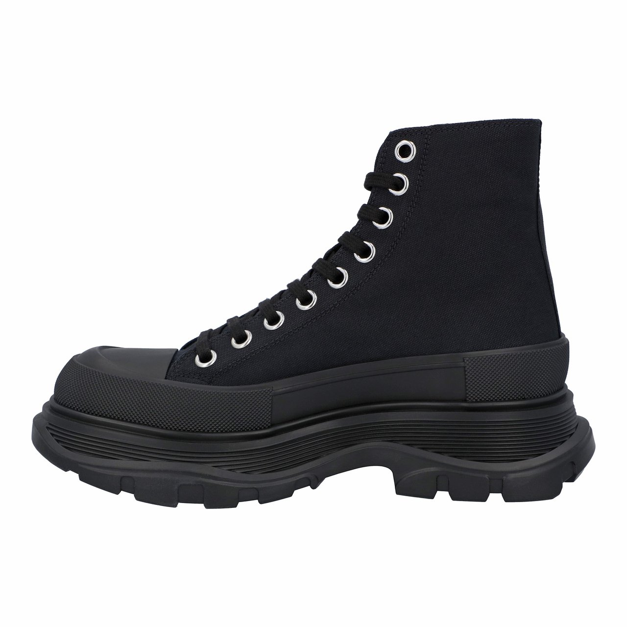 Alexander McQueen Tread Slick Boot In Black Zwart