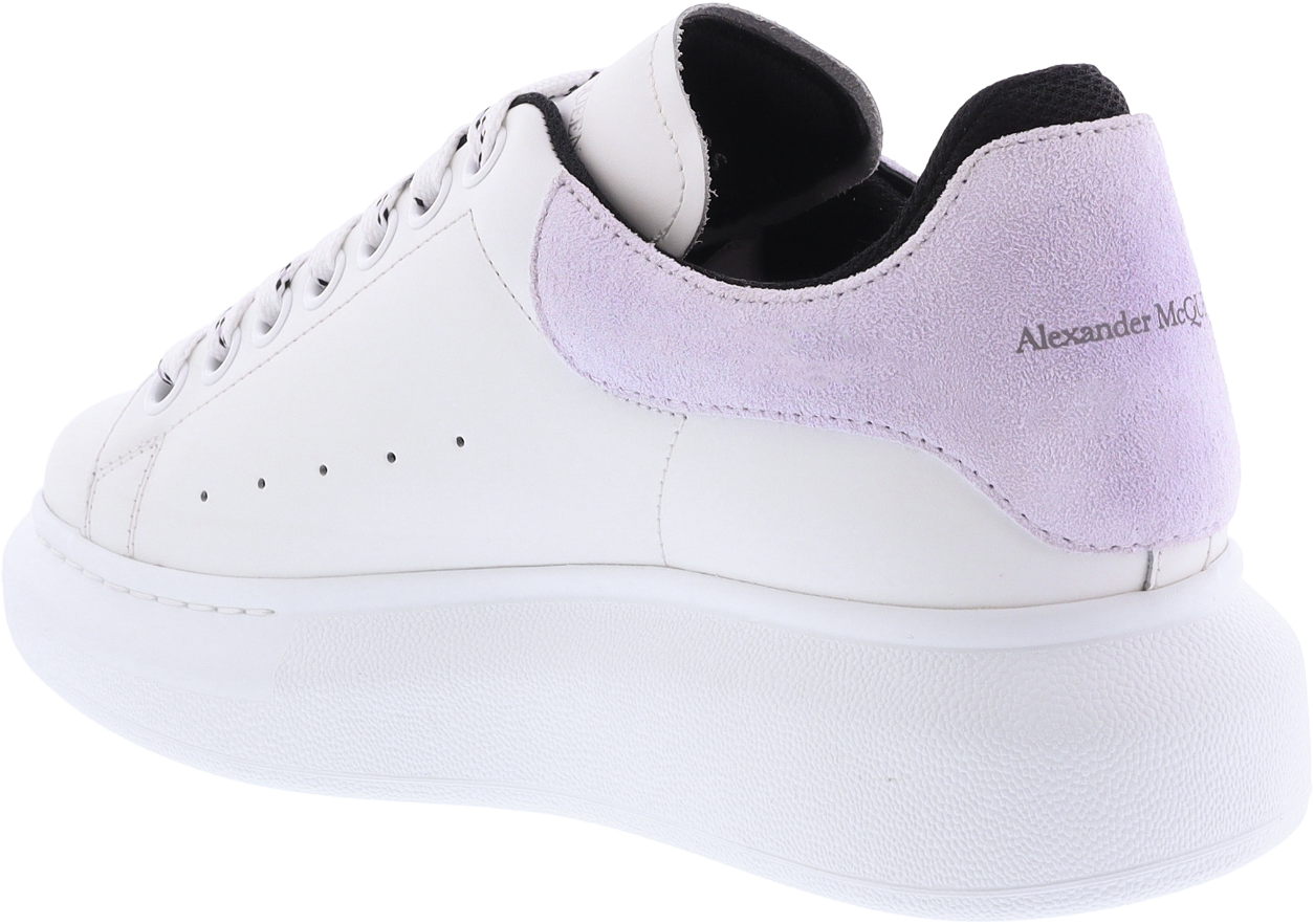 Alexander McQueen Dames Oversized Sneaker Wit/Lila Wit