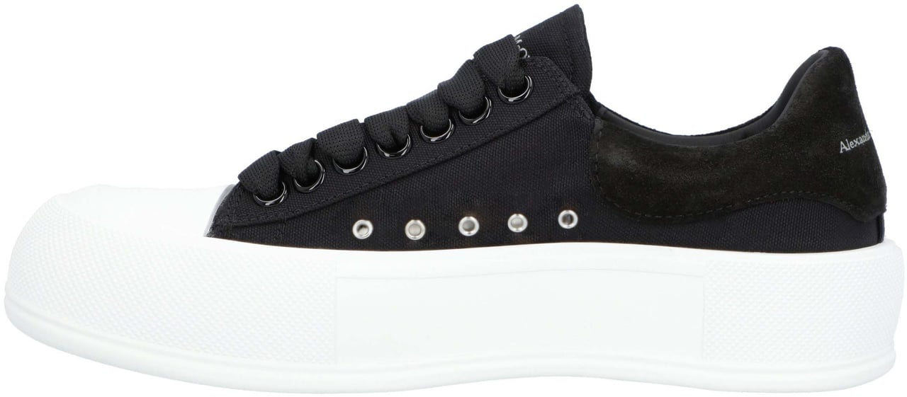 Alexander McQueen Plimsoll In Black Wit