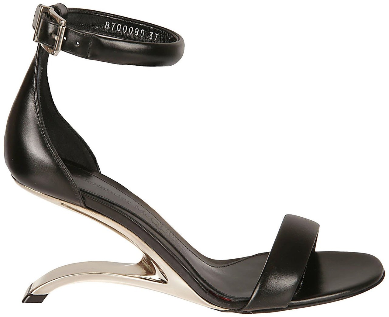 Alexander McQueen Alexander Mcqueen Leather Sandals Zwart