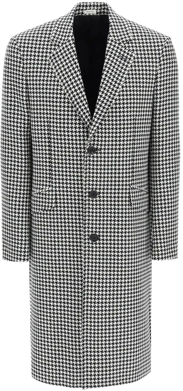 Alexander McQueen Alexander McQueen Pied-De-Poule Wool Coat Zwart