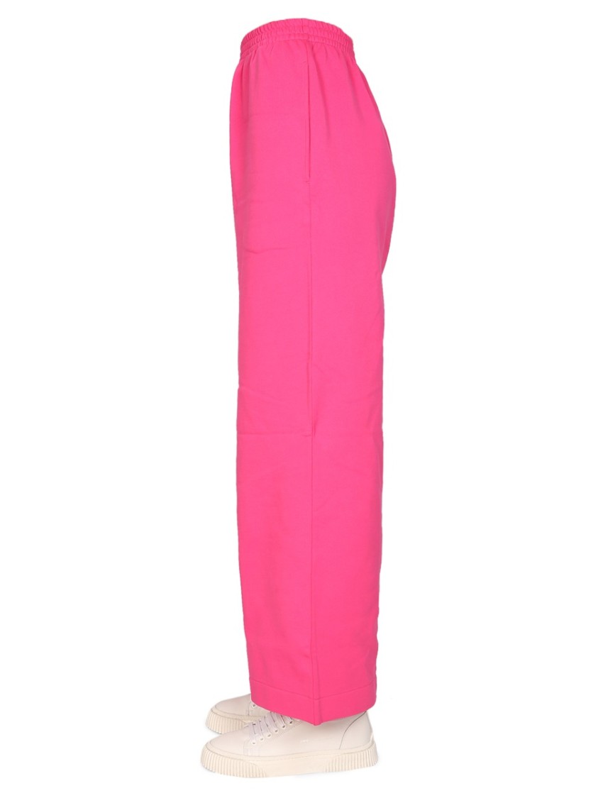 Alexander McQueen Wide Leg Jogging Pants Roze