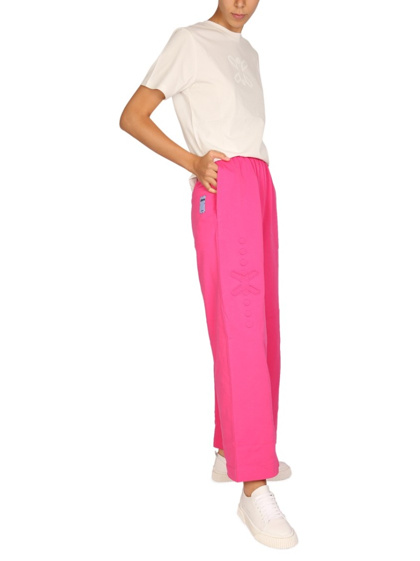 Alexander McQueen Wide Leg Jogging Pants Roze