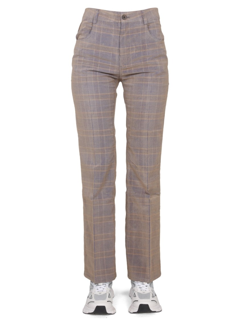 Alexander McQueen Tailored High-Waist Straight Leg Pants Grijs