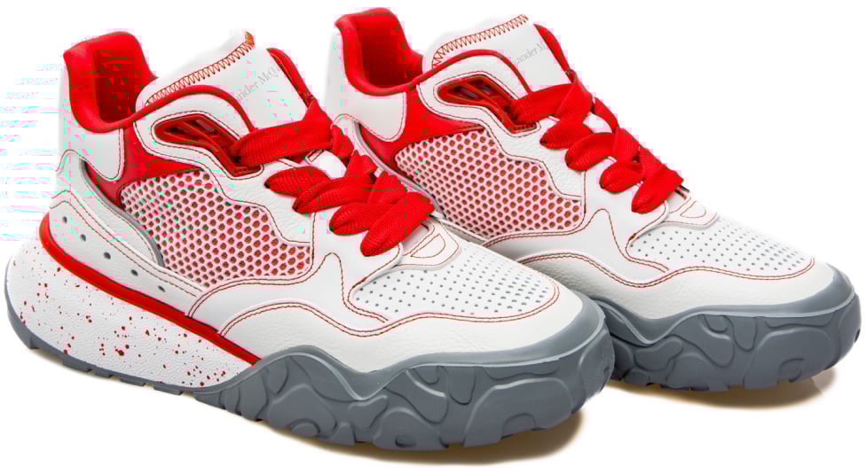 Alexander McQueen Court Trainer Chunky Sneakers Wit